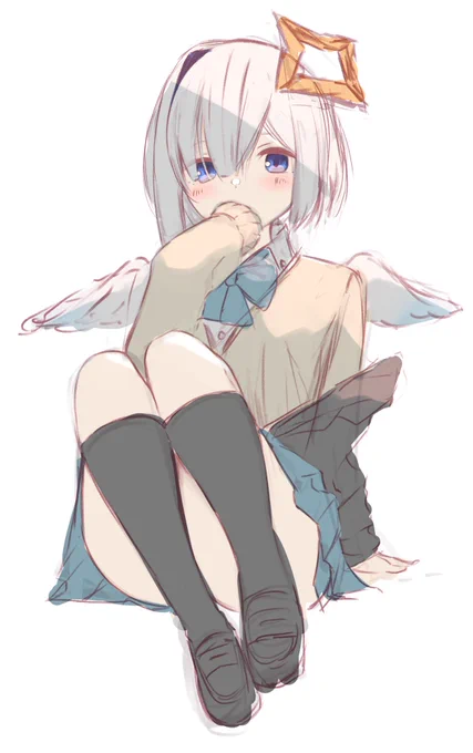 依頼絵の休憩にかなたん落書き進めてた
ラフの時なんでこんなに可愛んだ……尊い
#かなたーと 