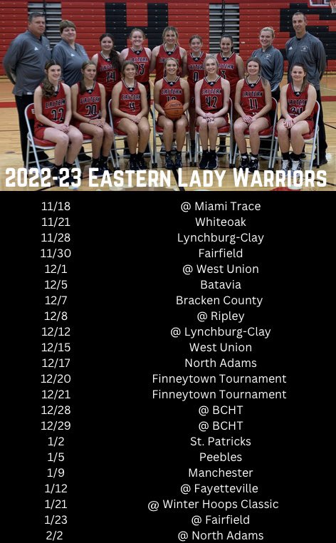 Eastern Lady Warriors Hoops tweet media