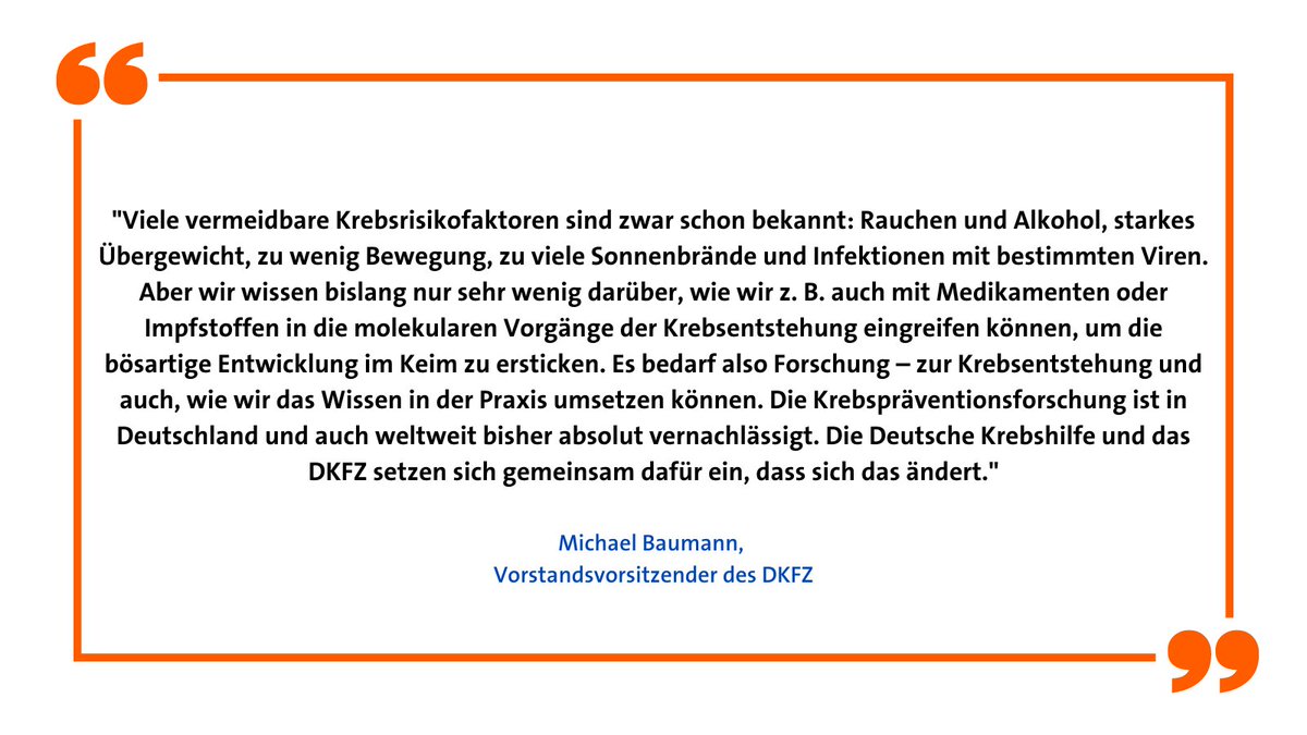 Auf dem #dkk2022 betonte @_MichaelBaumann heute erneut, wie wichtig #Krebsprävention|sforschung ist. @Krebshilfe_Bonn @DKG_Berlin 
👇👇👇