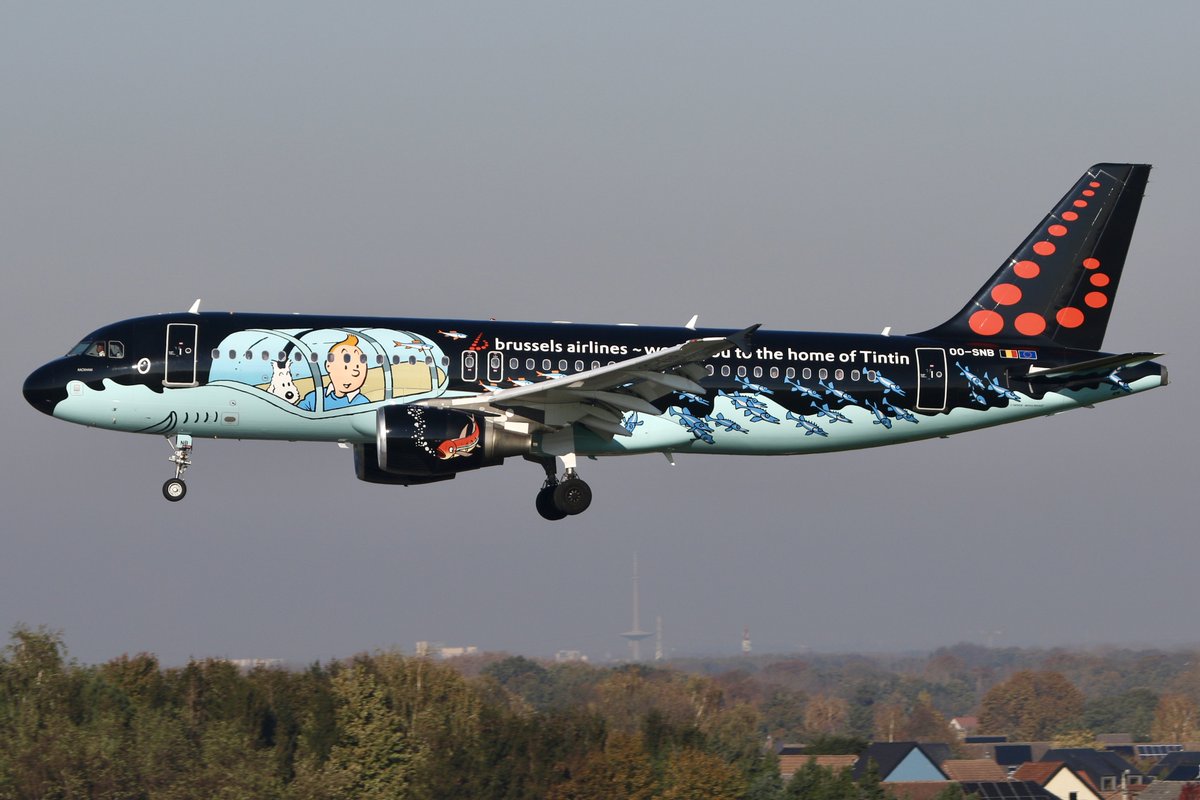 ivanconinx's tweet photo. Always a pleasure to welcome @FlyingBrussels @Airbus A320-214 OO-SNB at @BrusselsAirport after another revenue flight, in this case flight SN3772 ALC-BRU 🇪🇸🛫🛬🇧🇪 #avgeek #snrackham #tintin #brusselsairlines #brusselsairport https://t.co/YqH1S52vdr