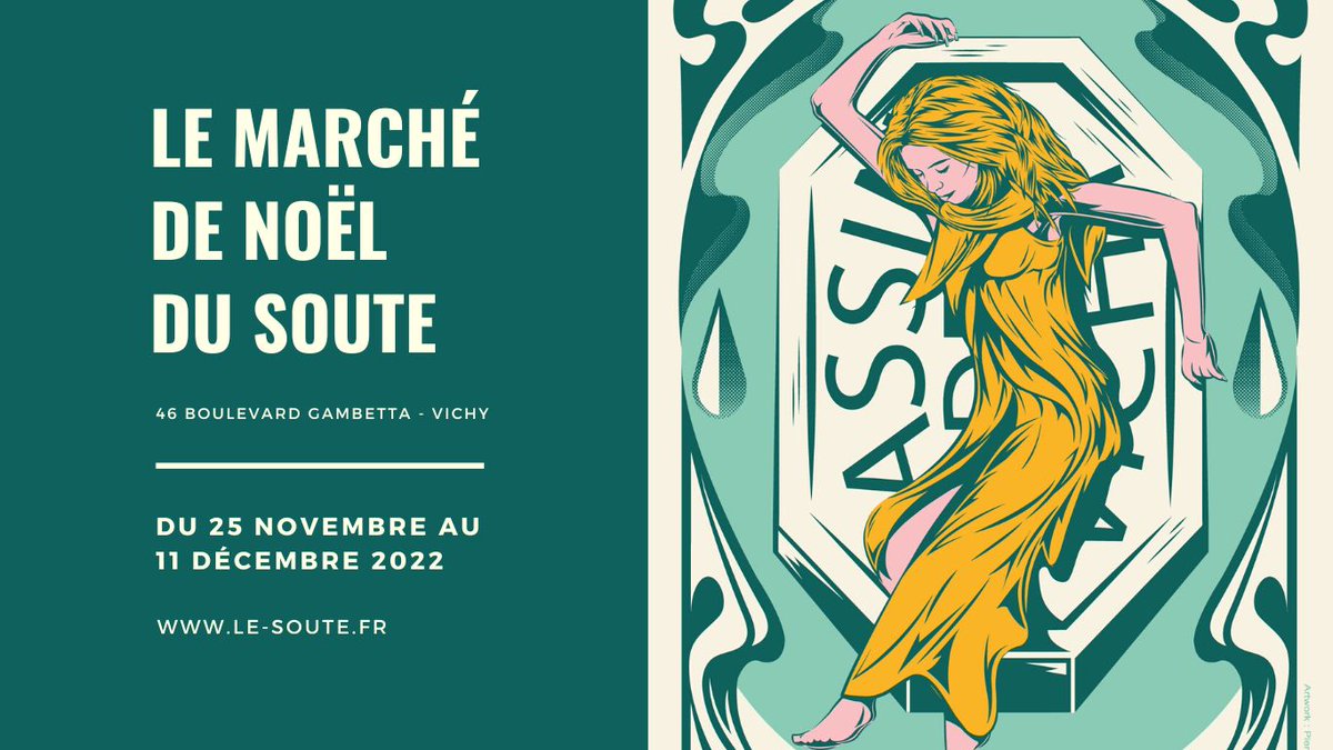 ENDtoEND_'s tweet image. Le marché de Noël est le nouvel événement proposé par l’équipe du Soute. Dans un esprit Art Urbain, les artistes vous présenteront cette fois-ci une sélection de sérigraphies et autres tirages d’art à des prix accessibles à tous. #vichy #lesoute #art

➡️ le-soute.fr