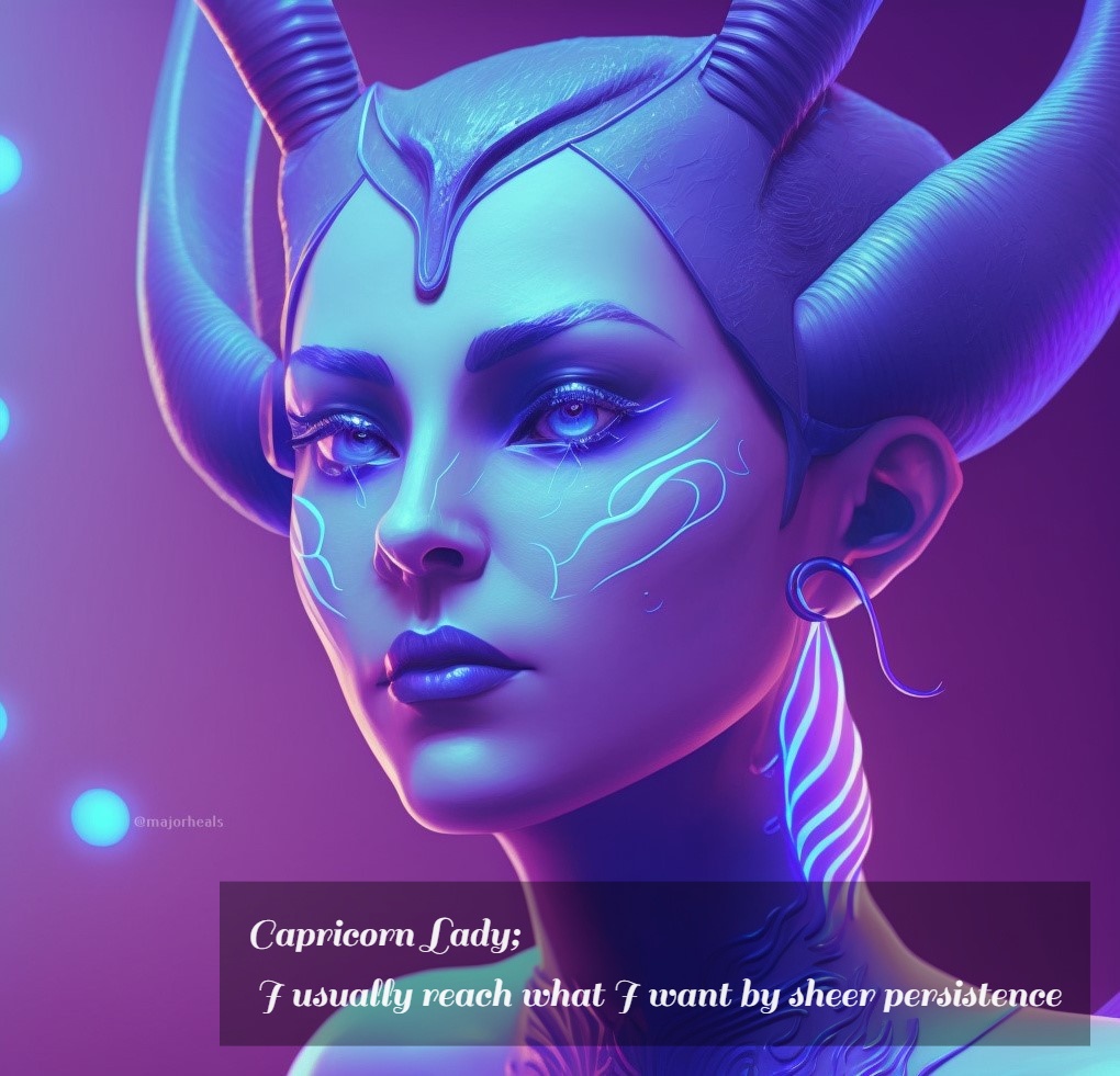 Majorheals's tweet photo. “Goat-Horned” also called Capricornus and the Goat, in #astrology .
10th sign of the #zodiac .
Type: Cardinal #EarthSigns  ♑️
-With grace and resilience, #Capricorn women do not step back from what they've set their sights on. 
Even if it takes them years to reach their goals- https://t.co/MLNuR24Tcm