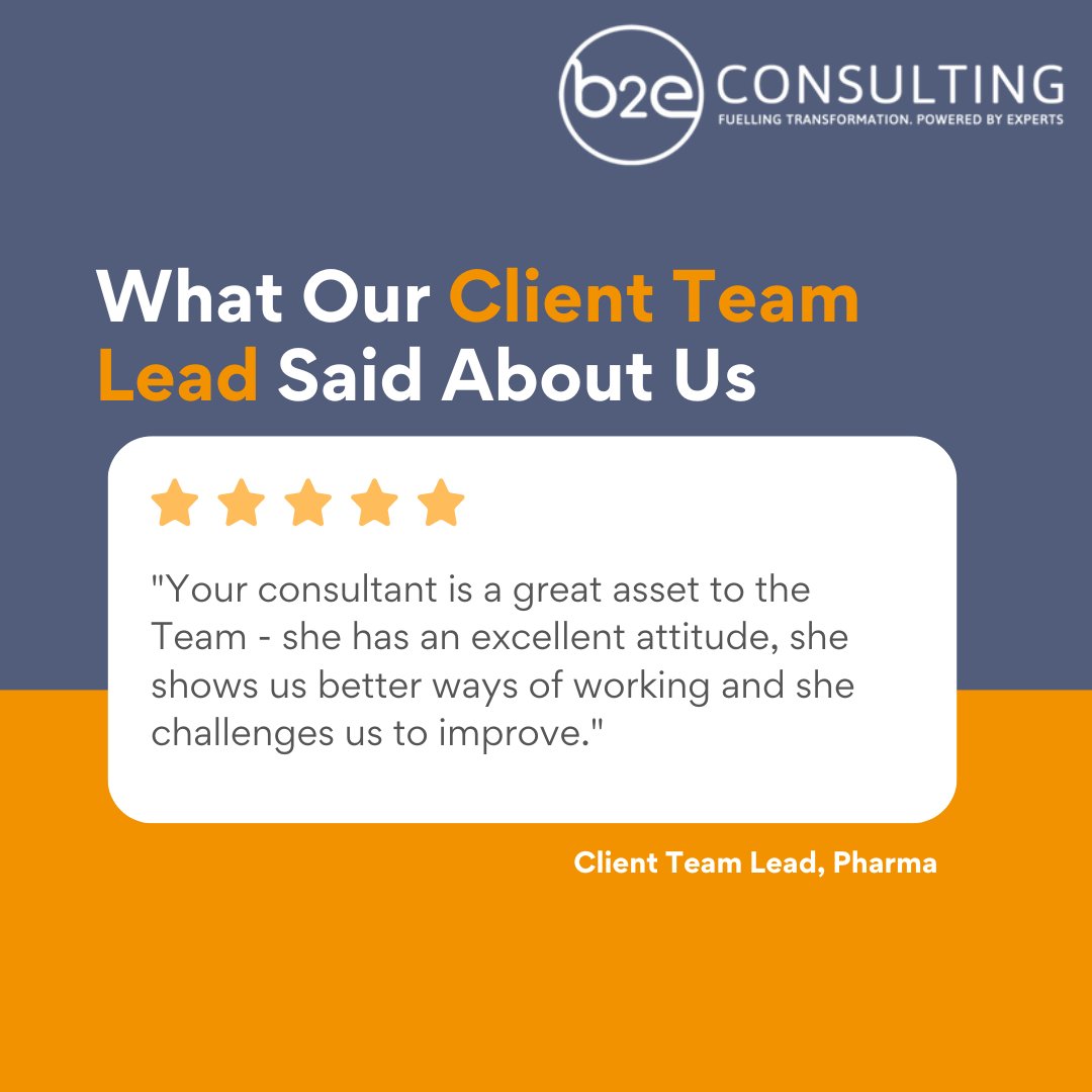 b2econsulting's tweet photo. This week we would love to share some recent feedback from one of our Client Team Lead. Thank you!
More reviews can be viewed on Trustpilot where we regularly receive 5 Stars: https://t.co/6Q0lUNHdjV https://t.co/kGRiqPsL1o