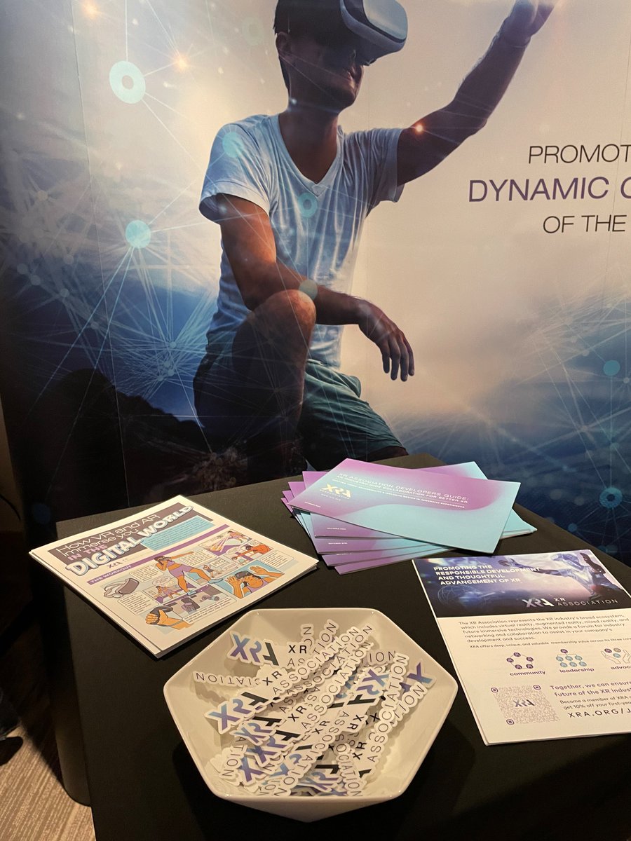XRAssociation's tweet photo. There in person? Be sure to stop by XRA's booth to learn more about our #HowXRWorks guide and the #responsible development of #XR.
We'll see you there! #fosi2022 https://t.co/fyJ7AWe6Gg