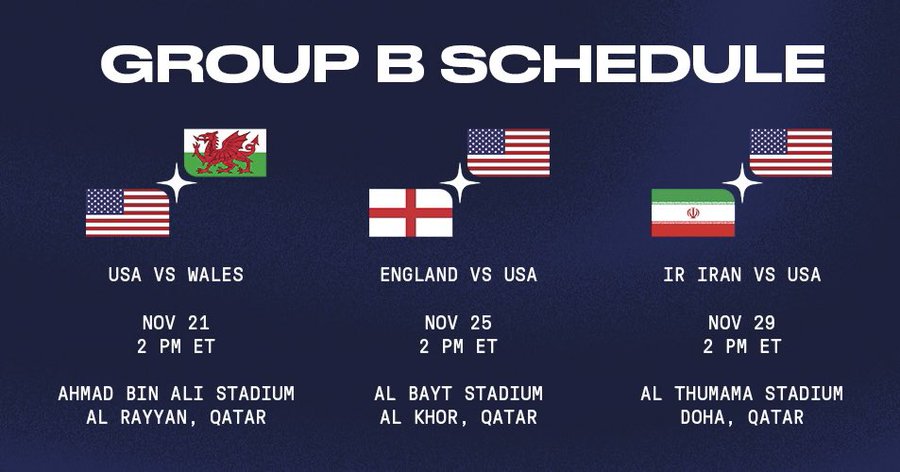 RegentsField's tweet photo. **USMNT World Cup Soccer Special Hours** 
Mon 11/21 open 12:30pm - 5pm with a limited menu
Fri 11/25 open 12:30pm - 2am with a limited menu until 5pm https://t.co/Q6UNd7u6gl