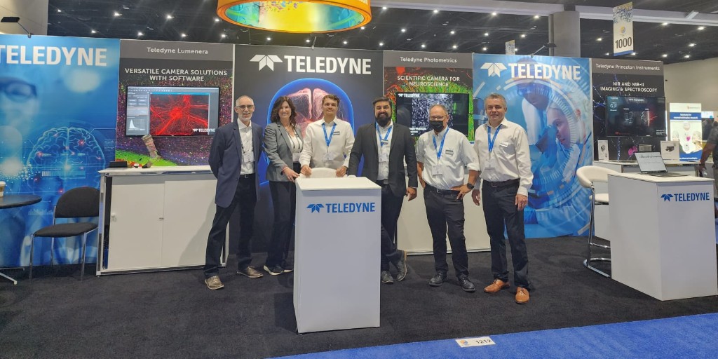 Photometrics's tweet image. We&apos;re having a great time with the #Teledyne Team at #SfN2022; come visit Hall E, Booth 1212 and talk about THE #camera for #voltageimaging, #lightsheet and #neuroscience research!