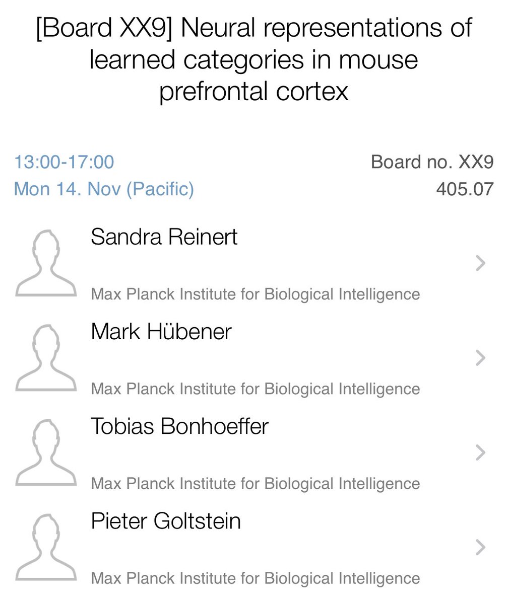 Sandra Reinert (@sandra_tanja) on Twitter photo Interested in mouse PFC, categories, calcium imaging and optogenetics? 
Come visit me at my poster this afternoon 😃🐭
#SfN22 Interested in mouse PFC, categories, calcium imaging and optogenetics? 
Come visit me at my poster this afternoon 😃🐭
#SfN22