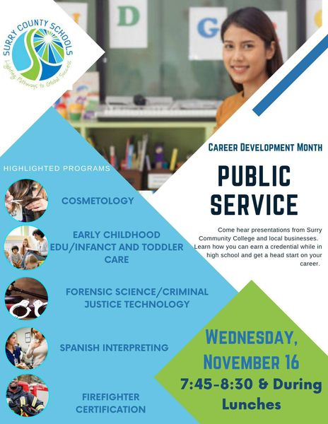 eastsurryhs's tweet photo. Upcoming Career Development Month Events: https://t.co/bE99wtThyW