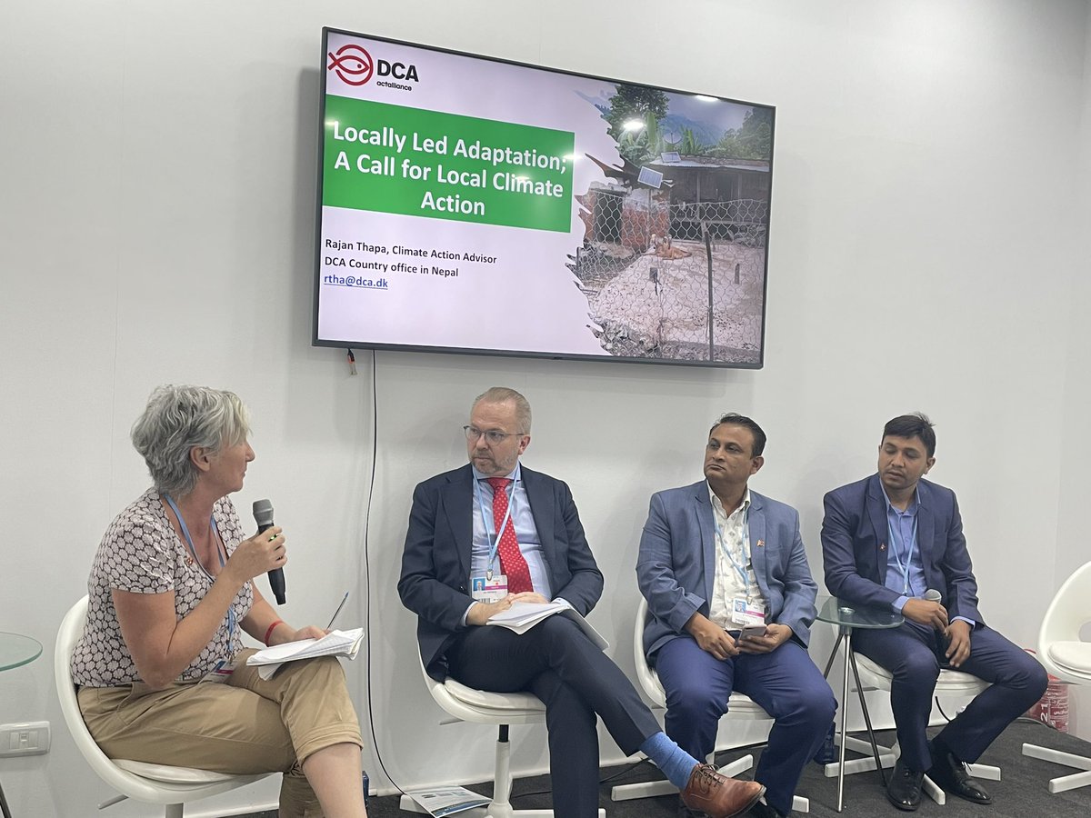 aparpau's tweet photo. The principle of #LLA is something that is delivering adaptation action on the ground. All parties should adapt to make real change and help communities to invest and scale up action to reduce vulnerabilities @RajanKazi @bimalrajregmi @clareshakya @DCA_Nepal @OPMglobal @KandelPem https://t.co/T8qGvjbzRA