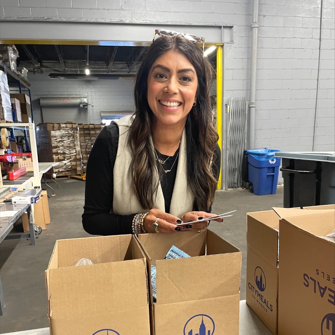 Our friends <a href="/beamsuntory/">Beam Suntory</a> packed 2,266 Emergency Food Packages at our warehouse last week. That's over 9,000 shelf-stable meals to be delivered to our meal recipients to ensure they're prepared for winter weather. Thanks for nourishing your homebound elderly neighbors!