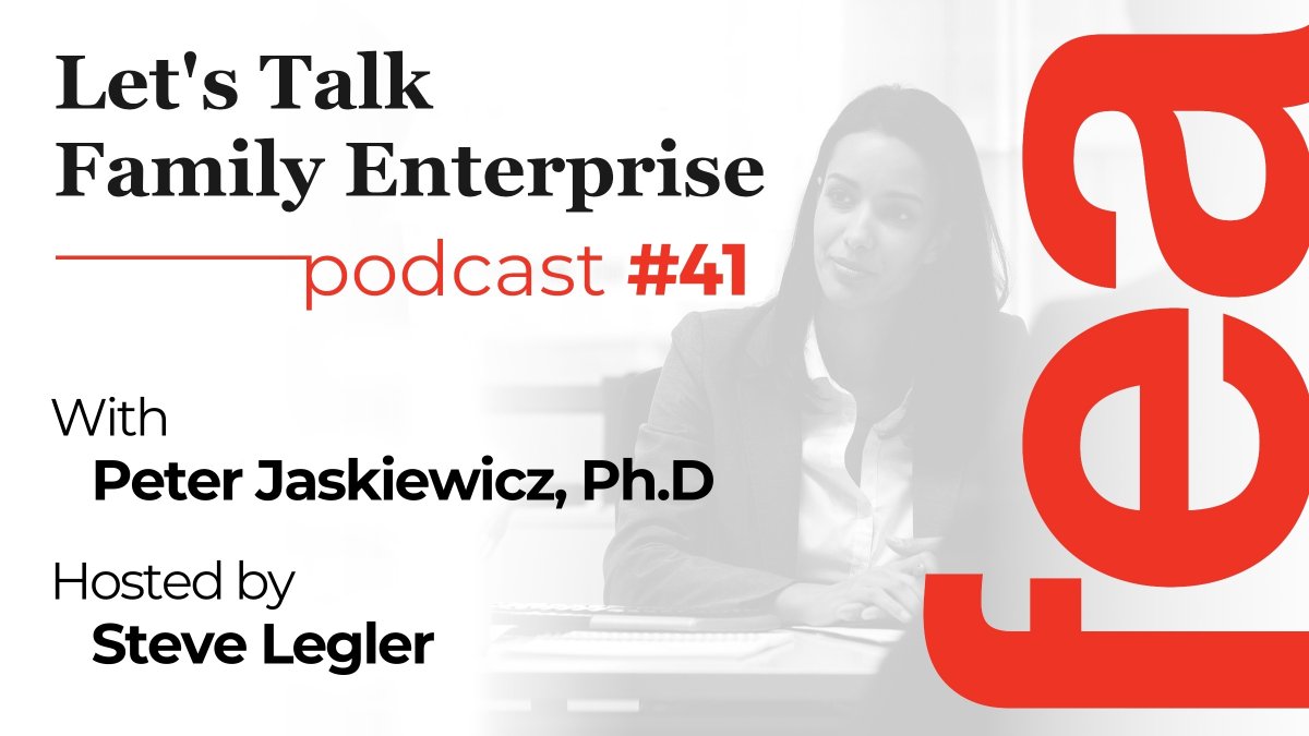 Have you listened to November’s podcast episode? In this episode, host Steve Legler interviews Professor Peter Jaskiewicz about his book, Enabling Next Generation Legacies. You can listen here:
ow.ly/PJEx50LzTsn

#FEA #letstalkfamilyenterprise