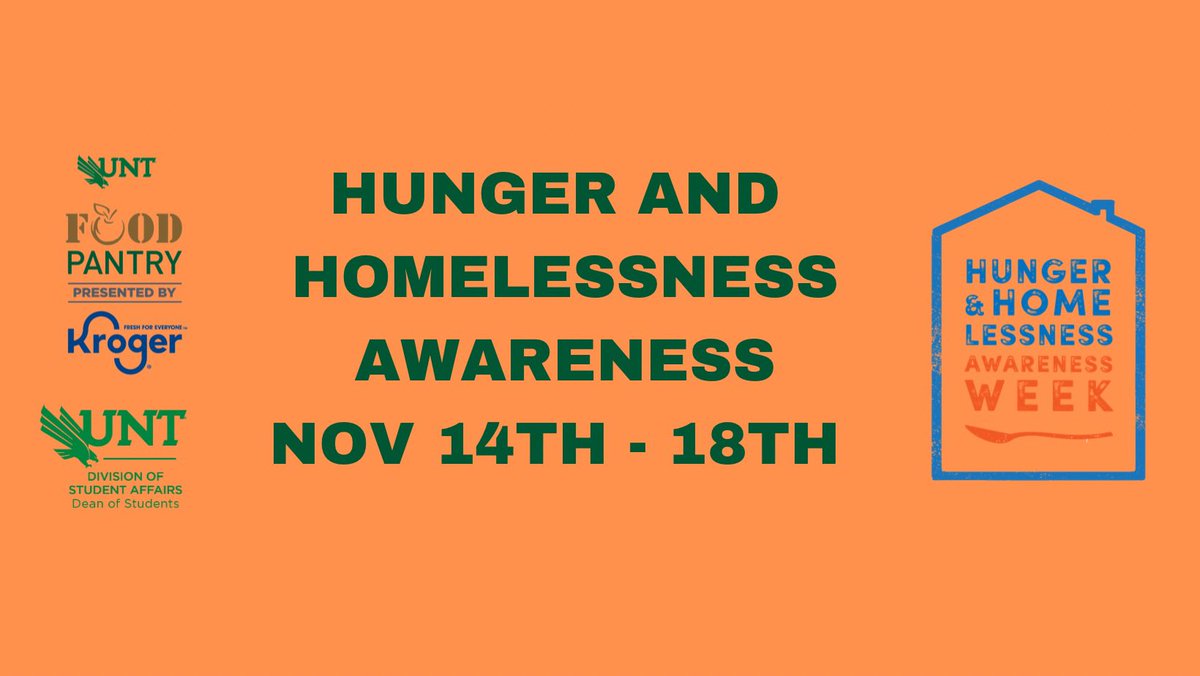 It is officially the start of Hunger and Homelessness Awareness Week! We have events going all week long, starting with Scrappy’s Shop Pop Up Thrift in Jade Ballroom from 1-4pm.