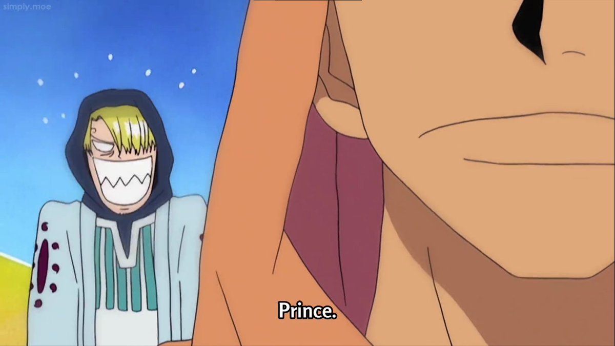 ichigoginchan's tweet photo. just zoro calling sanji "prince" https://t.co/C0Wl8ziUpq
