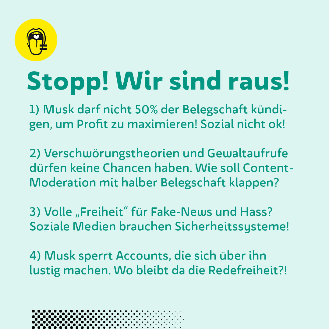 WEtell pausiert Twitter!

Wir stehen für Fairness, Transparenz und Meinungsfreiheit. Diese Werte, werden hier mit Füßen getreten. Das geht gar nicht!

Darum: Ciao Twitter!
➡️ Wenn du uns weiter folgen willst, besuch uns auf Mastodon, da lässt es sich auch prima zwitschern!