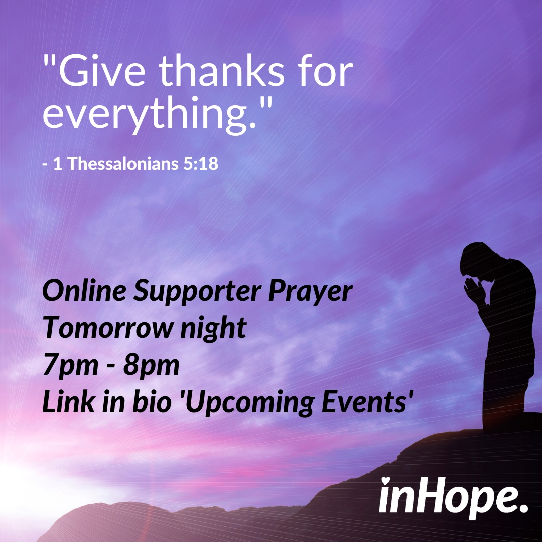 🙏Online Supporter Prayer
📆Tomorrow Night
🕖7pm - 8pm
🖇Link in bio 'Upcoming Events'

#inhopebristol #bristolchurches #together4bristol #christianactionbristol #prayer #givethanks