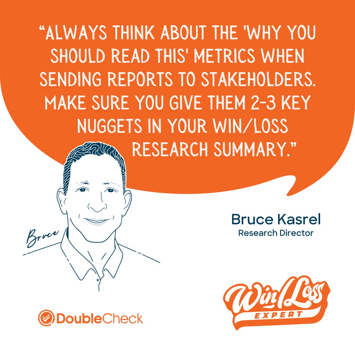 DoubleCheckRes's tweet image. Sometimes people want to dive deep on #winloss reports—other times they just want to skim for the info they need. It’s why our Research Director @bkasrel says every win/loss report should have a recap with top takeaways. Get more win/loss program tips 👉 ow.ly/UbZe50LCAHn