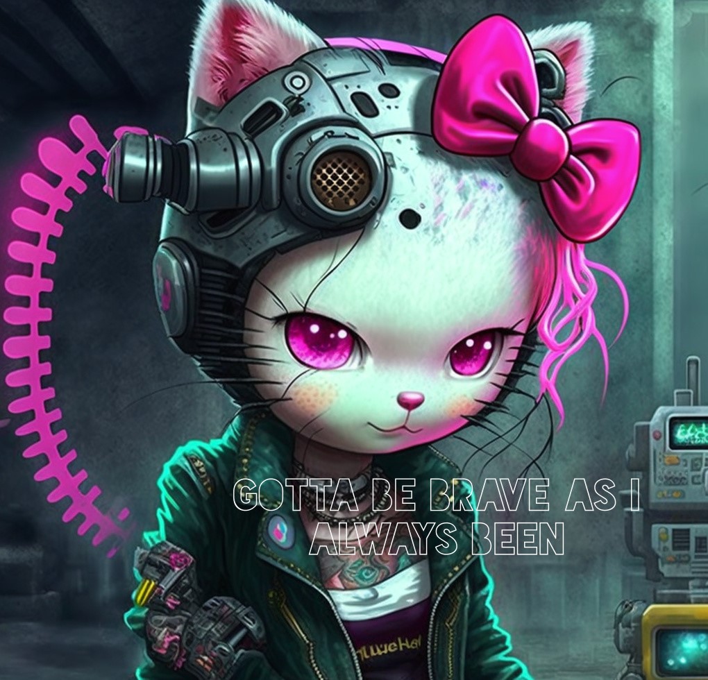 Majorheals's tweet photo. No #cat gonna be left behind !
#HelloKitty new jacket, ready for #Metaverse era.

#digitalart 
#majorheals #Pink #cats #CuteCats https://t.co/cb8nqjQeKC