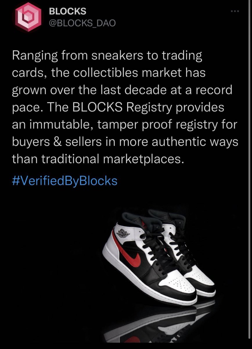 krazyrabbi's tweet photo. @voguebusiness @RTFKT Great but all items should be #verifiedbyblocks and on the #blocksregistry for true #authentication and tracking! @BLOCKS_DAO #blocks #humbl https://t.co/3E2A9zLw8a