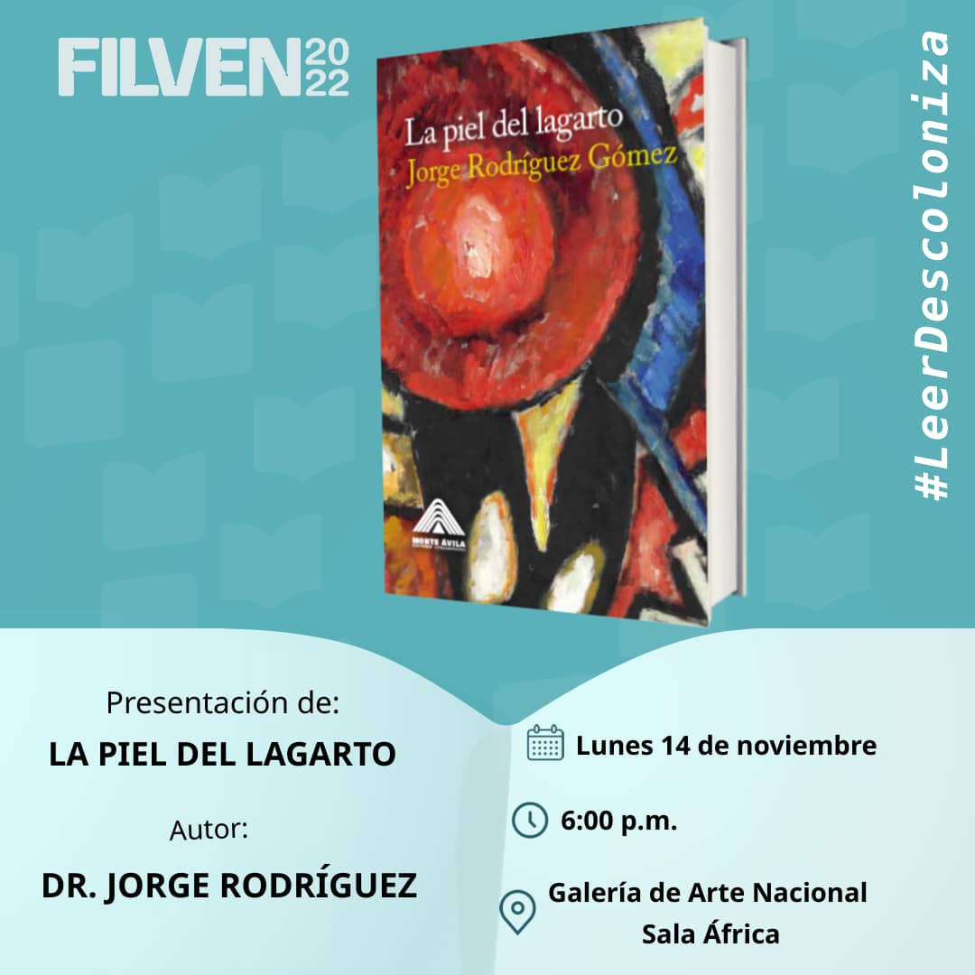Acompáñanos en la presentación de varias obras editoriales #hoylunes14nov en la gran fiesta de saberes #Filven2022 
Te esperamos en la Galería de Arte Nacional, accesos por Av. Bolívar y Av. México 📍
#LeerDescoloniza #LeerEscribirYPensar