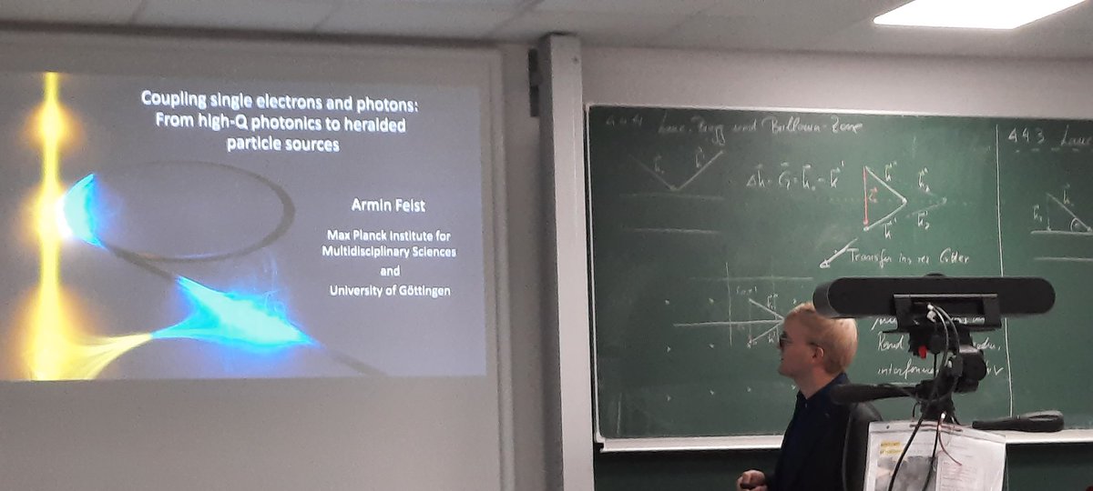 Single photons meet single electrons in North west Germany. What a nice couple.... today <a href="/ArminFeist/">Armin Feist</a> runs the show