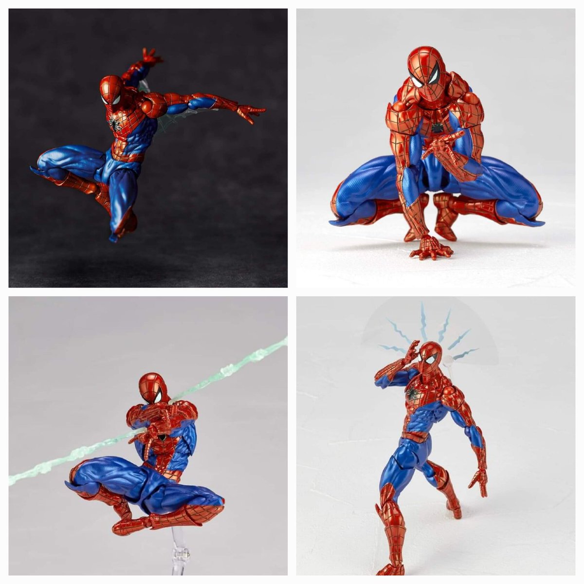 StateOverse's tweet photo. 💥REVEAL ALERT💥
🧐😯😱
#Repost from Twitter's taghobby 
#Statoversians &amp; Marvel fans rejoice once MORE, for promo photos of @kaiyodo_PR's Super SICK NEW AMAZING YAMAGUCHI Spider-man Ver. 2.0 #actionfigure have been revealed!!

#WorksCited
TSO'VIN!!
https://t.co/lTwj9Rw8CI https://t.co/GefCSnbFRu