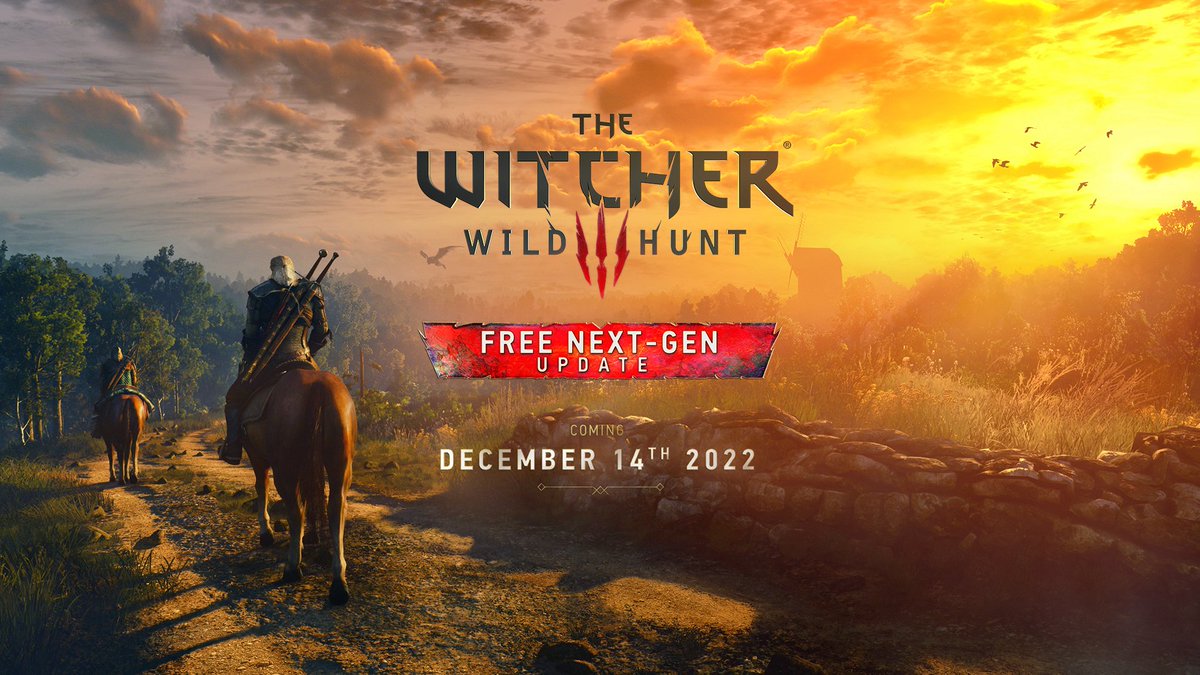 The next-gen update for The Witcher 3: Wild Hunt is coming on December 14th, free for everyone who already owns the game. 

For more details and gameplay reveal, tune in to REDstreams next week on twitch.tv/cdprojektred.