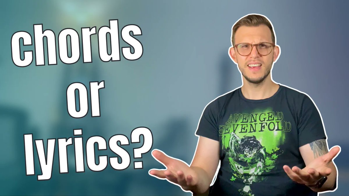 _justwritemusic's tweet photo. Which do you write first in a song: lyrics or chords? Earlier this year I was interviewed on the Hook and Bridge podcast and was asked the question. I had a lot to say about this, so I made a video going into more detail about which I think is best. 
https://t.co/wSNuwLa72c https://t.co/WEBDs8oWGa