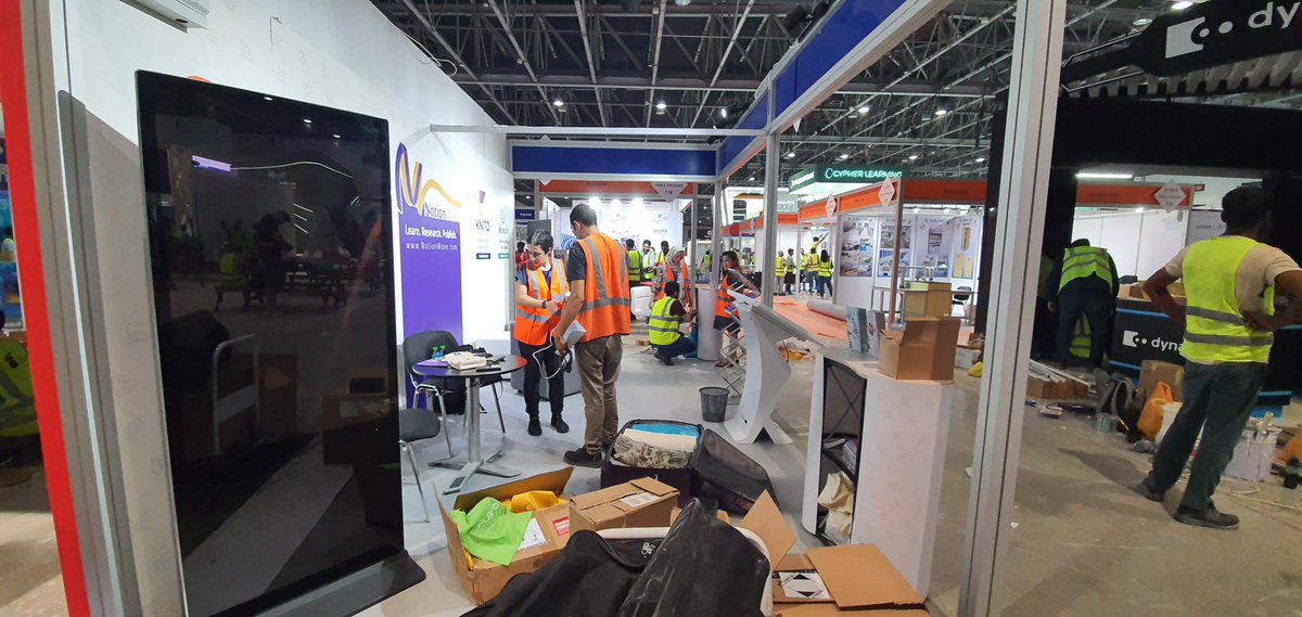 Every second matters. We are busily preparing for the opening tomorrow. See you at 10 am @ E40 Notion Wave stand  at GESS Dubai 2022. #GESSDubai2022