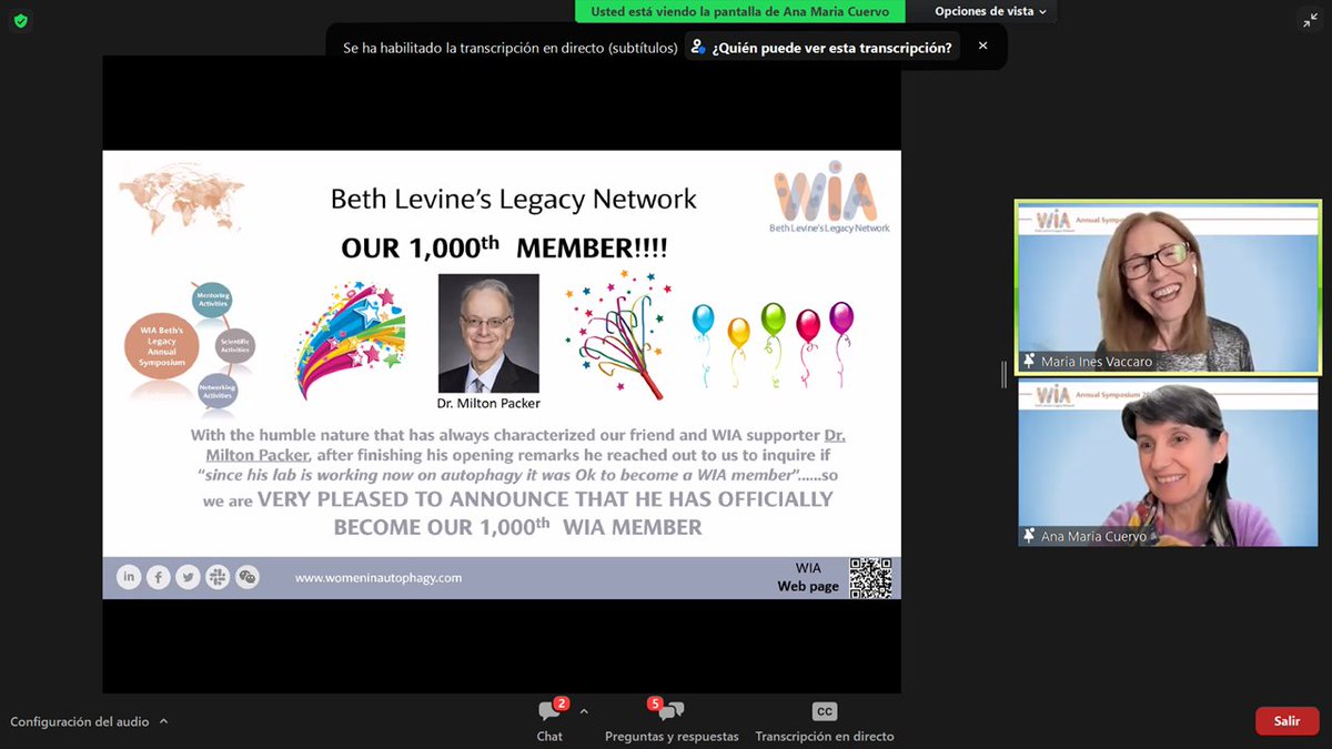 #News #AnnouncementAlert we have just reached our 1000 member...it is not other than our dear Dr Milton Parker!! #Congratulations #ThankYouForEveryThing #WIA2022meeting
