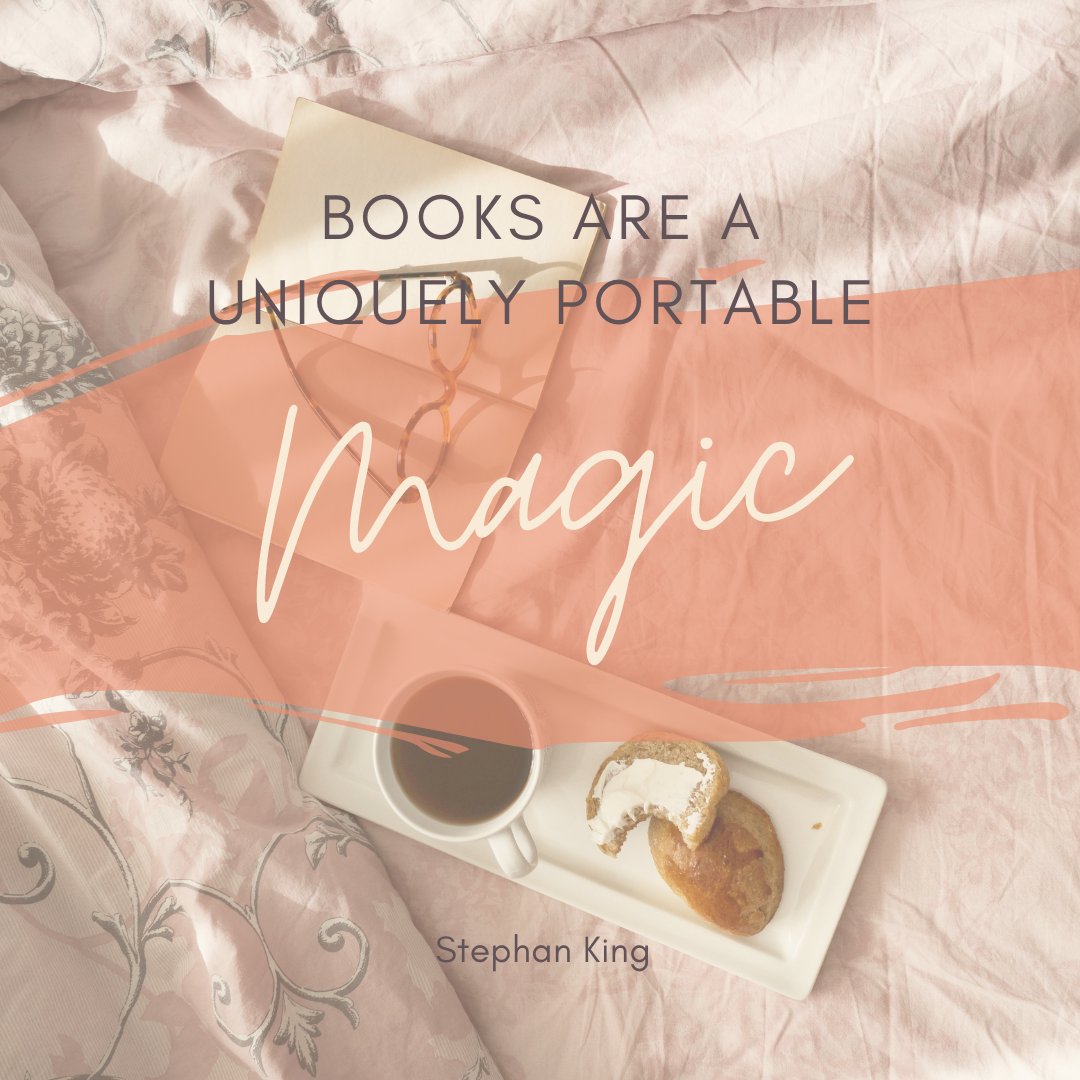 NeffieRae06's tweet photo. "Books are a uniquely portable magic." - Stephen King

#booksaremagic #bookquotes #reading #iamreading #stephenking https://t.co/WKiuGkZZc6