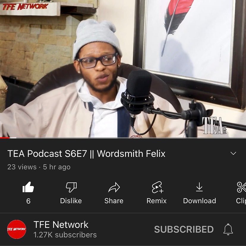 to the <a href="/tfe_network/">TFE NETWORK</a> (ig) family, thank you for granting me the privilege to share some of my knowledge &amp; ideologies about the music industry with the world.
thank you @_mkhombe. 

link: youtu.be/O3L4l_ygGTY