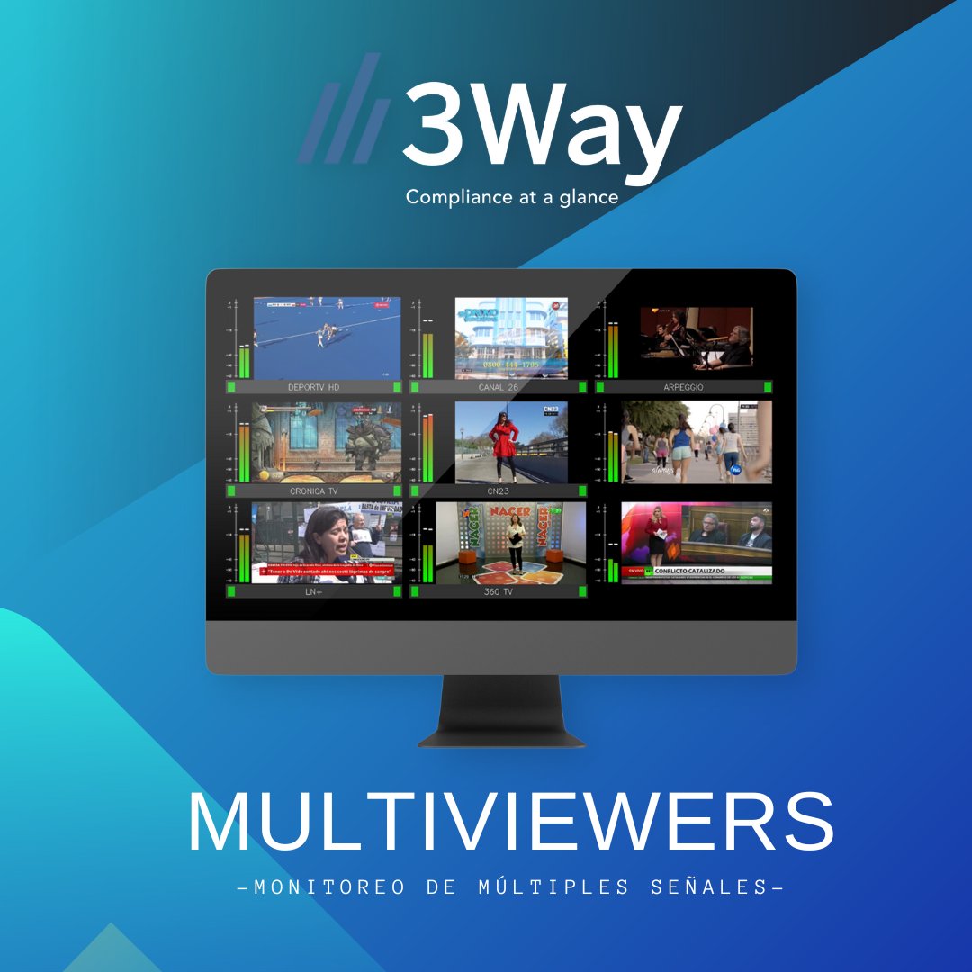 3WayVideo's tweet image. Los multiviewers 3Way son una opcion ideal para broadcast. Con gran flexibilidad de tamaños, los cuales pueden crecer desde 8 señales hasta 256 o mas, y con el menor costo de mercado, brindan una propuesta de valor muy buena para los centros de transmision de señales de TV.