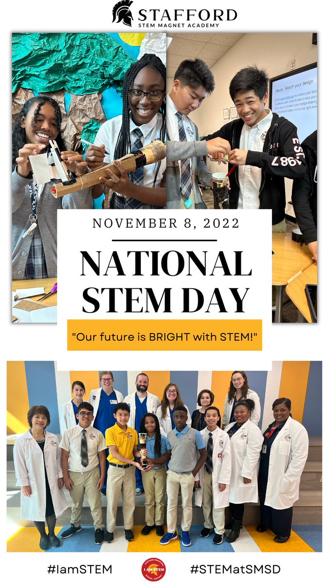 TiffanyFondal's tweet photo. Thank you, Dr. Mullen and her team at @bcmhouston for bringing STEM awareness to the Orthotics & Prosthetics program! Our scholars participated in a Lower Limb Prothesis Challenge during #NationalSTEMday #IamSTEM #STEM #STEMatSMSD https://t.co/rXVSzGRXlK