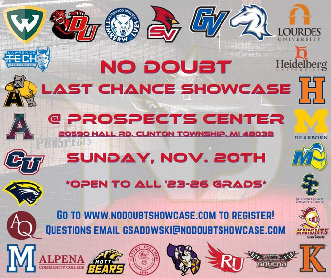 AnthonyBrohl's tweet photo. I will be at the @ND_Showcases at the Prospects Center this Sunday the 20th. I am looking forward to showing all these great schools how hard I have been working and what I can do. https://t.co/DZsZF967Rw