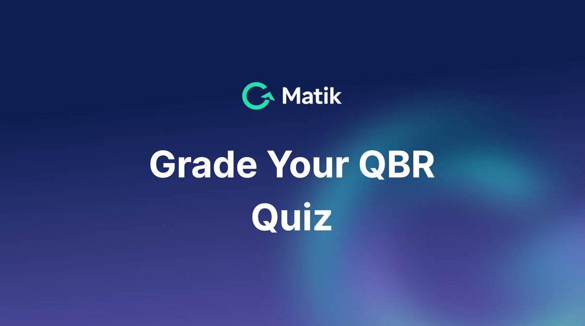How does your #QBR stack up, and where can it be improved? To find out, take our quiz, check your score at the end of the quiz, then see your results and feedback here: buff.ly/3Ew4oBm 

#businessreview #customersuccess #datadriven #datadriven content