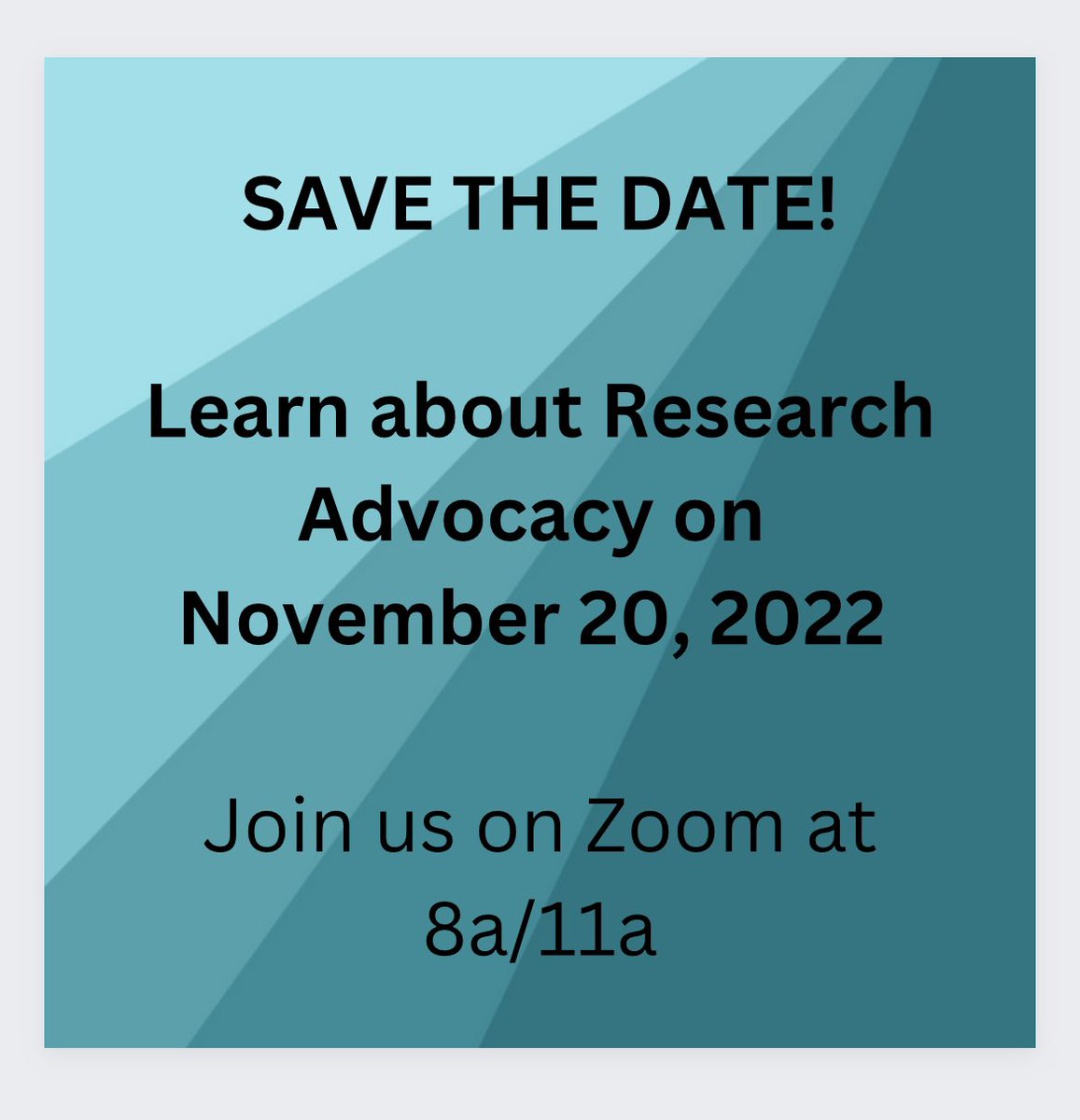 Join us this Sunday for this free program about research advocacy and the opportunity to attend @AACR annual meeting as a research advocate.  #ovariancancer #gyncsm #researchAdvocate #ovariancancerresearch
