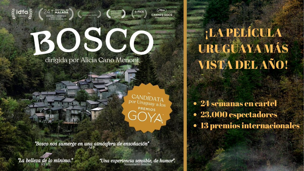 ¡La película uruguaya más vista del año! Precandidata a los #PremiosGoya

BOSCO, de Alicia Cano Menoni @elpaisdealicia_ 
🗓 Martes 15 NOV a las 20h 
📍<a href="/Cinemes_Girona/">Cinemes Girona BCN</a>

Q&amp;A con la directora.

americat.barcelona/es/bosco-de-al…
