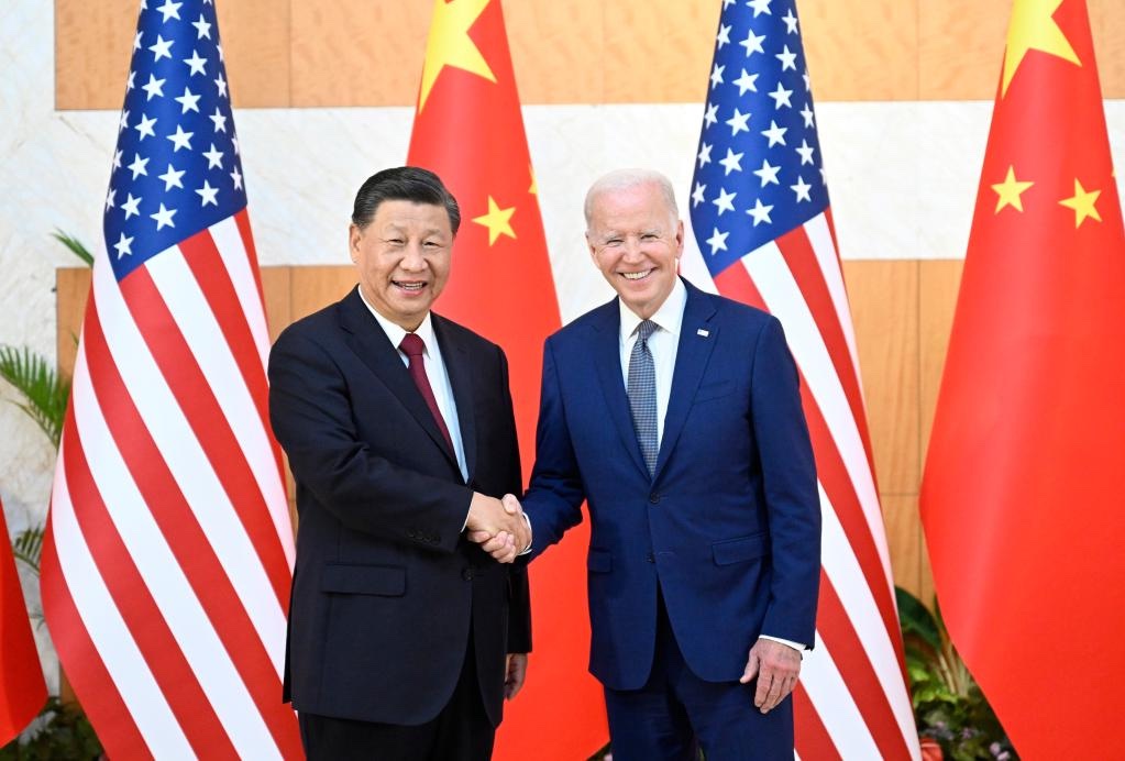 Chinese President Xi Jinping and his U.S. counterpart, President Joe Biden, hold a candid and in-depth exchange of views today ahead of the #G20 summit on issues of strategic importance in China-U.S. relations and on major global and regional issues.↓

english.news.cn/20221114/5a727…