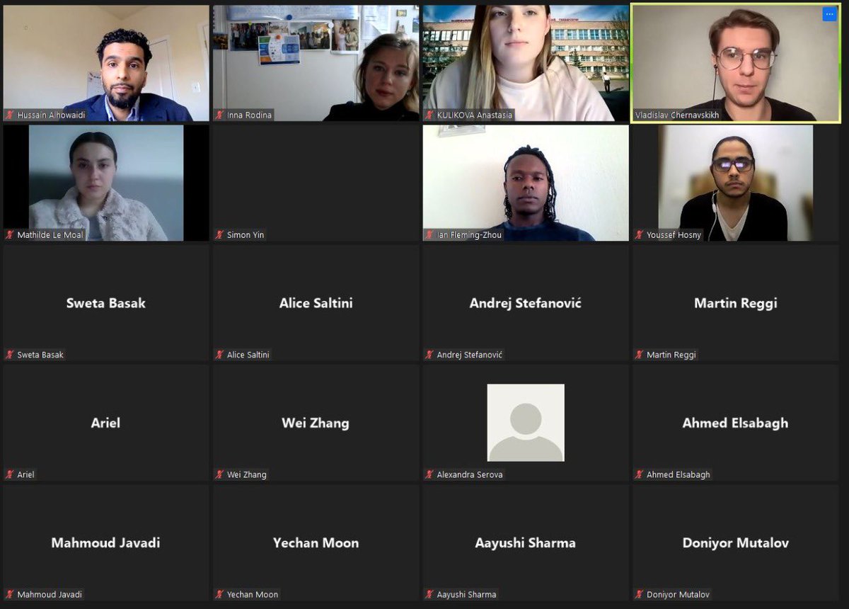 InnaRodina's tweet photo. Great and very important to see that t/second cohort of @Youth4CTBT /#CENESS Research Fellowship Program is functioning successfully! Was my pleasure to speak on t/#CTBT Prospects in t/Middle East🥸 https://t.co/Jel7M79xMb