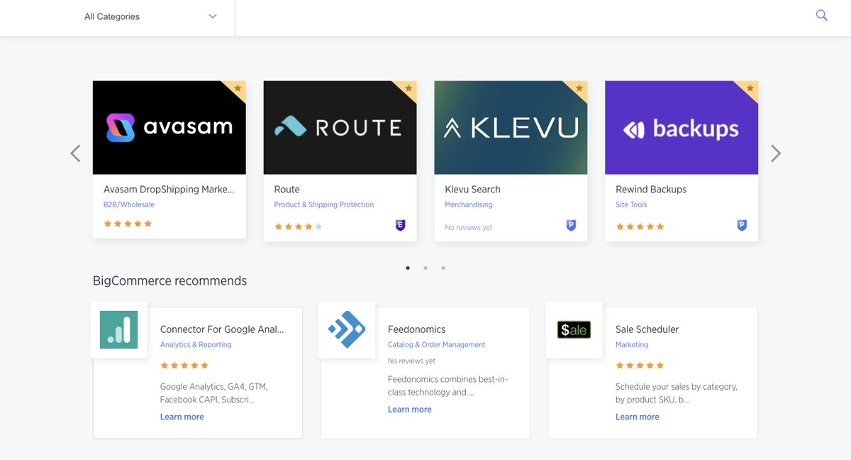 We're featured in the <a href="/BigCommerce/">BigCommerce</a> App Store! 🎉

Littledata's Connector for Google Analytics is one of the top apps #BigCommerce recommends in stores' tech stacks!
📈 Send complete sales data &amp; browsing behavior to GA &amp; #GA4
🎯 Boost marketing attribution
💸 Track checkout flows