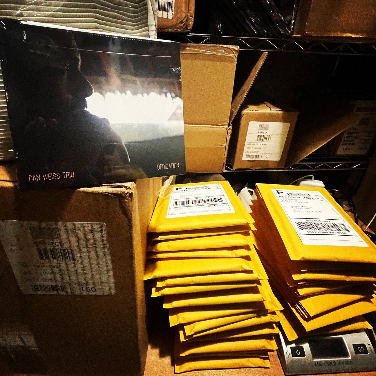 The first shipment of “Dedication” by <a href="/danweissdrum/">dan weiss drums</a> is going out today! Get your copy here: danweisstrio.bandcamp.com/album/dedicati…