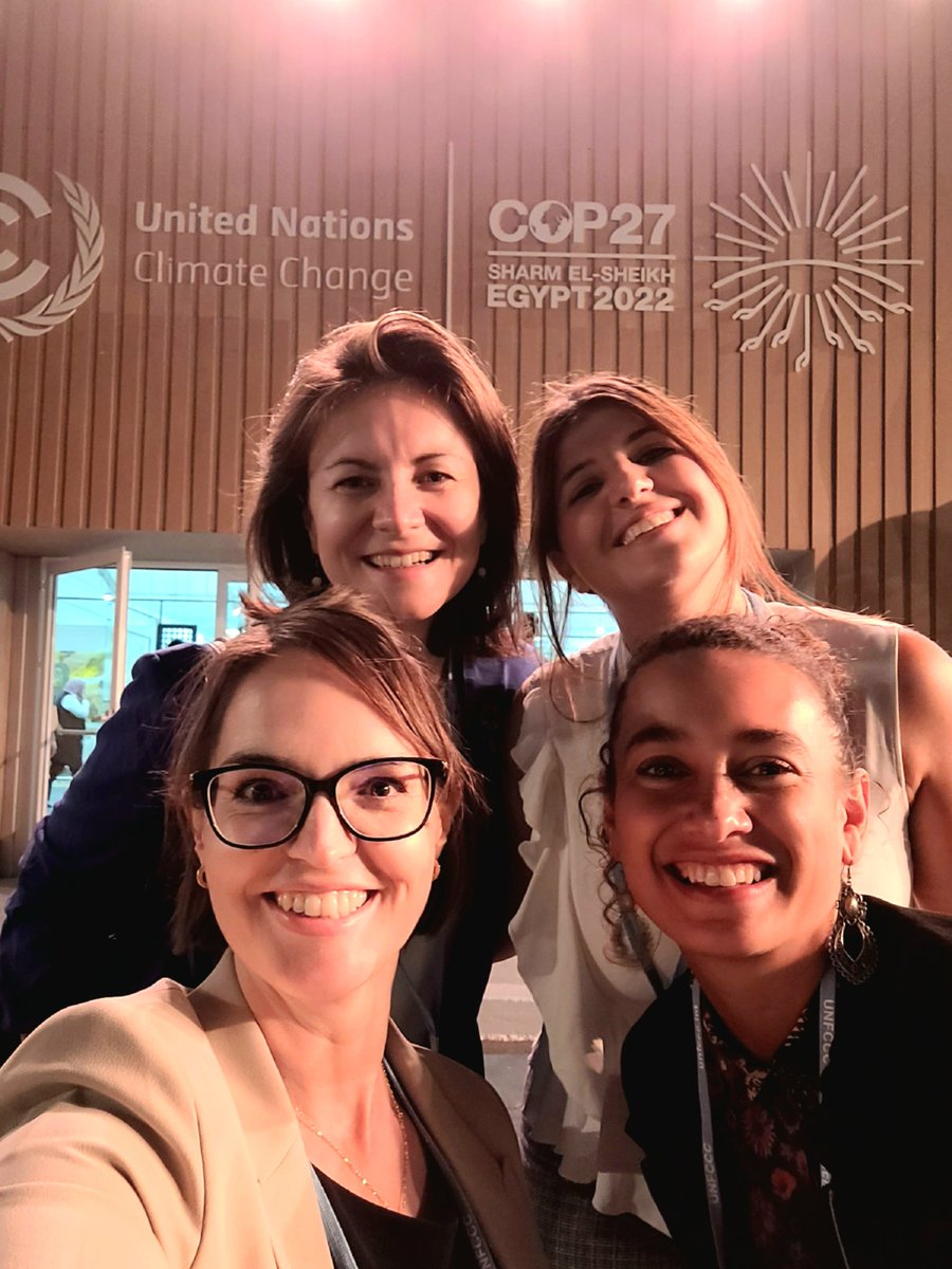 What a day! Two big events, countless meetings &amp; so many inspiring conversations on #gender day. The @bankimooncentre team is done for today at #COP27    ~ &amp; back tomorrow for more work on #ClimateAction #ClimateAdaptation #womenleaders #youthleaders and #smallholder #farmers