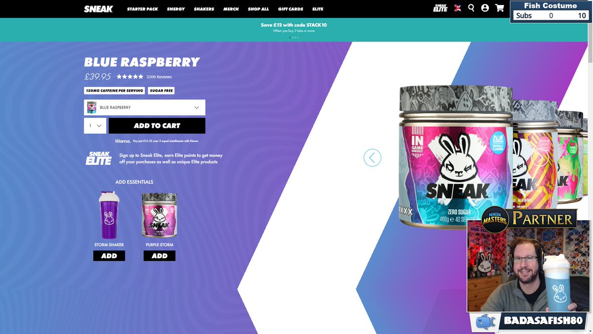 Badasafish80's tweet image. Back to my first every Sneak Energy flavour today! Blue Raspberry!!!!

Get yours at sneakenergy.com and of use code FISH if you wish!

#sneak #sneakenergy #codefish #blueraspberry #sponsored