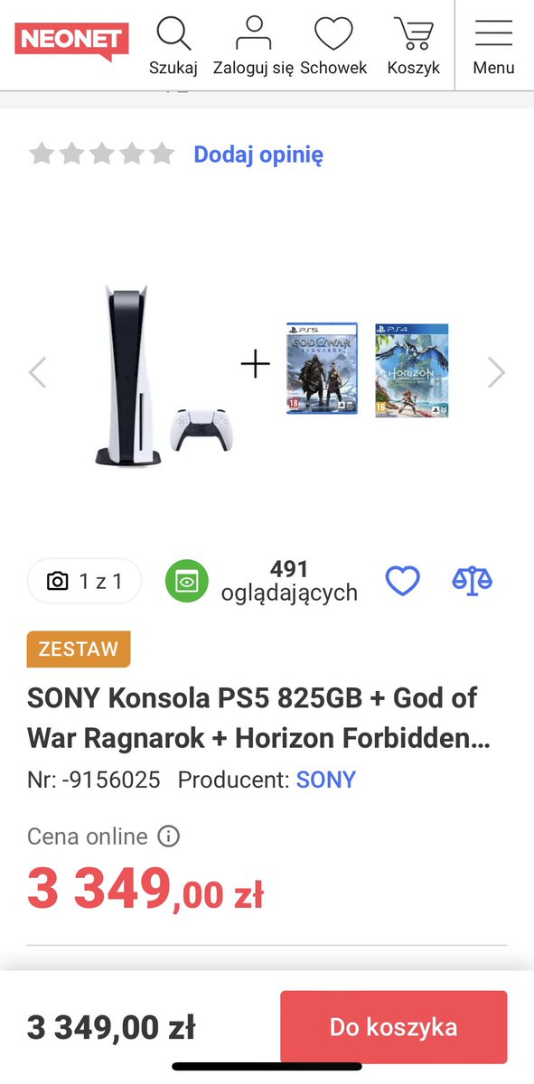 MichaCiok's tweet image. #neonet lubię was ale to już chyba lekka przesada. 
W sklepie, tylko z GOW:R 3999 a w sklepie internetowym 3349… 
a wersja digital tańsza z GOW:R o 350 zeta. Wtf?