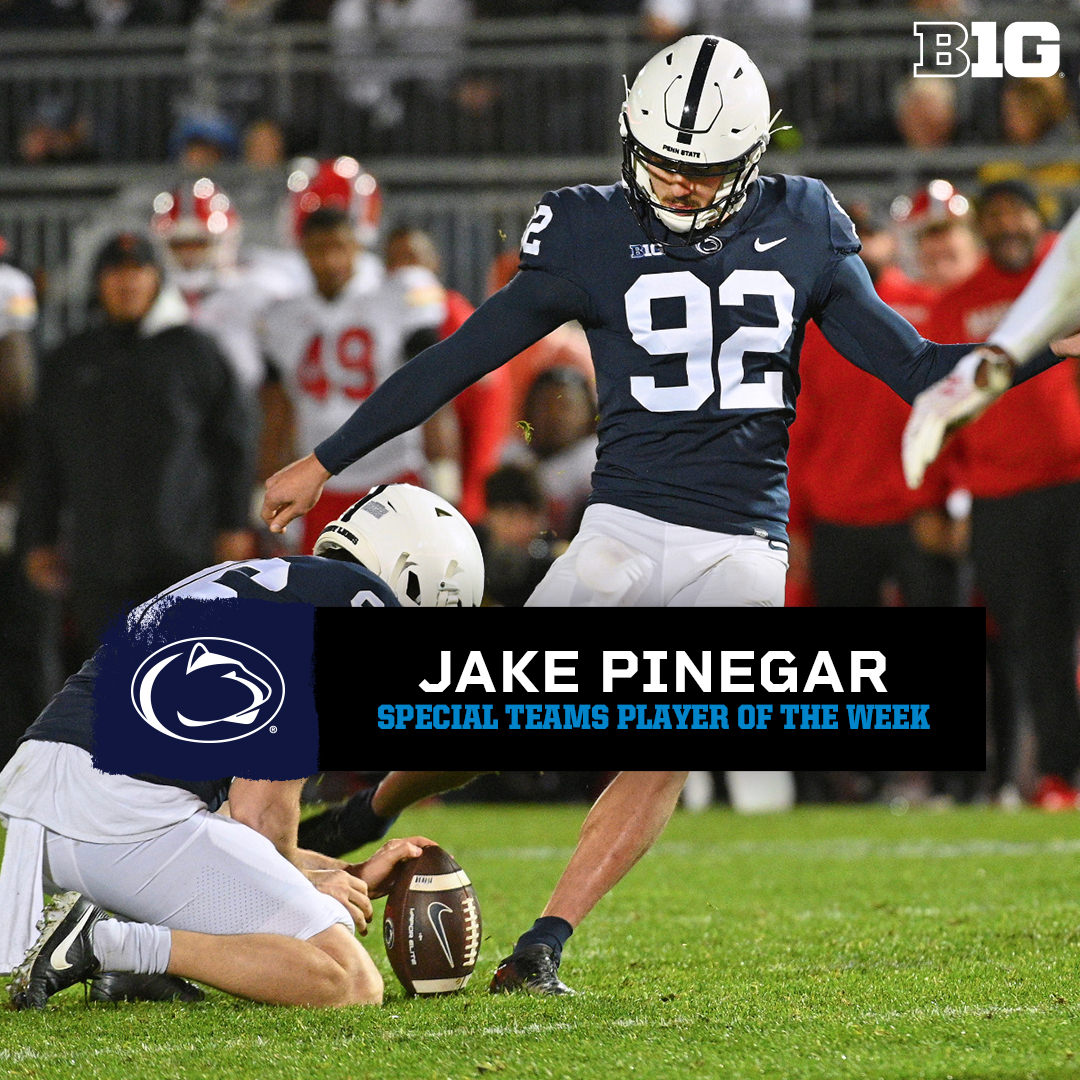 Big Ten Football (@b1gfootball) on Twitter photo ππ£ Shoutout to the #B1GFootball Special Teams Player of the Week: <a href="/PennStateFball/">Penn State Football</a>'s π
ππ π πππ£ππππ§!
β bit.ly/3hH6ANf ππ£ Shoutout to the #B1GFootball Special Teams Player of the Week: <a href="/PennStateFball/">Penn State Football</a>'s π
ππ π πππ£ππππ§!
β bit.ly/3hH6ANf
