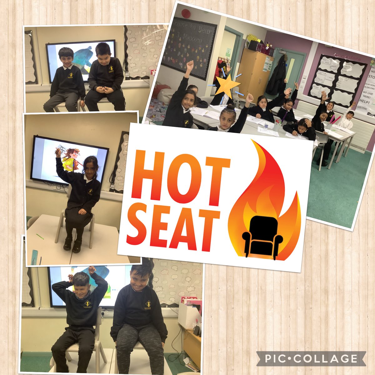 Carlton_MillsPS's tweet photo. What better way to explore character thoughts and feelings within a story than through hot seating? Year 3 Mexico certainly enjoyed ourselves! #storycharacters #gretandthegiants https://t.co/5aeJ8UZUXW