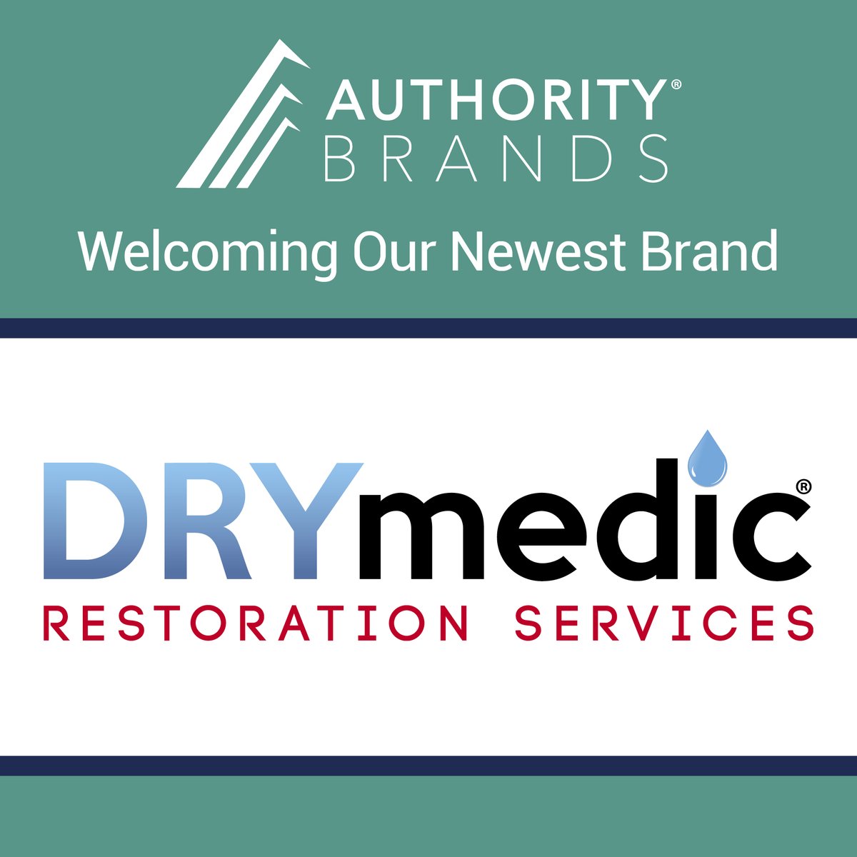 Join us in welcoming our newest brand, DRYmedic Restoration Services, to the Authority Brands family! Read more about our exciting news: prnewswire.com/news-releases/…

#AuthorityBrands #ABfamily #FranchisingStrongerTogether