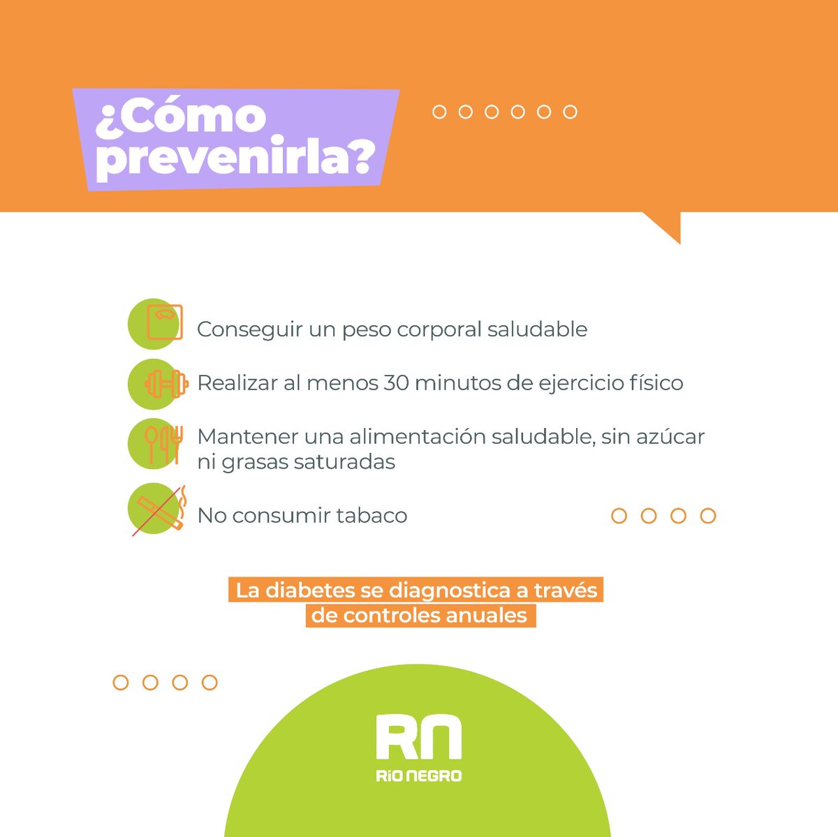 🩸Hoy, 14 de noviembre, es el Día Mundial de la #Diabetes.

Un día para sensibilizar sobre la importancia de los controles médicos anuales y la detección de aquellos hábitos que favorecen el desarrollo de esta enfermedad.

Mirá 👇
