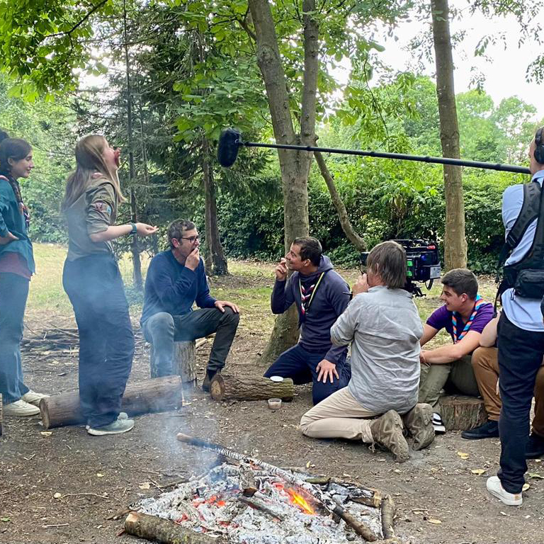 scouts's tweet photo. .@louistheroux interviews Chief Scout @BearGrylls as he visits a Scout group in south London.

Watch on BBC 2 tomorrow night, 15 November at 9pm. https://t.co/0DwZDdw7he