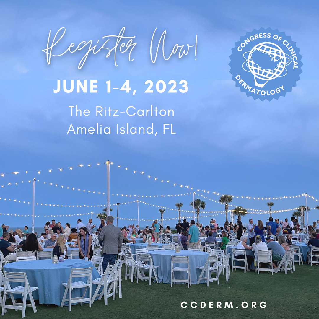 GASocietyDerm's tweet photo. Join your colleagues and register for the annual 2023 Congress of Clinical Dermatology today! 
Register here: https://t.co/tAUXt6CNGH 
Or click the link in our bio! https://t.co/HJmnjwp1Er